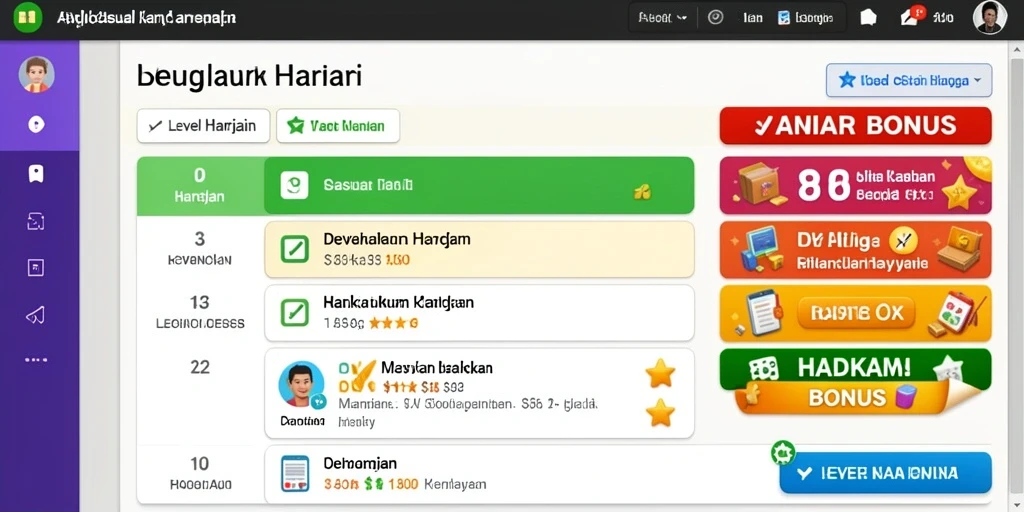 Fitur turnamen yang memungkinkan interaksi pemain.